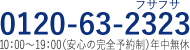 宇都宮のAGAクリニック「ノアAGAクリニック」の電話番号は0120-63-2323